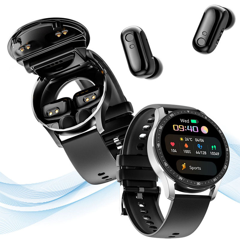 💖Limited Sale 50% OFF💖⌚   2 IN 1 SMARTWATCH WITH EARPHONES
