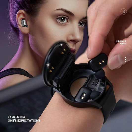 💖Limited Sale 50% OFF💖⌚   2 IN 1 SMARTWATCH WITH EARPHONES