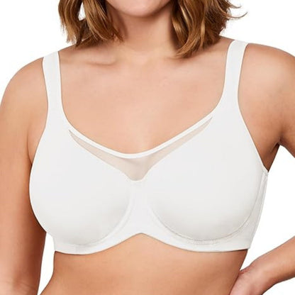 🏆 Last Day Special Price ! 💐Women's Elegant Sheer Full Coverage Plus Size Bra