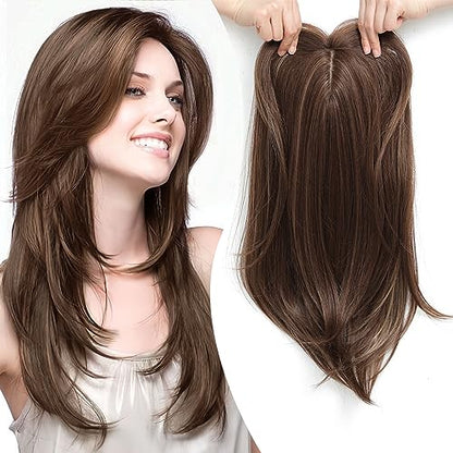 💇 ♀️Top Layered Hairpieces with Bangs for Women with Thinning Hair