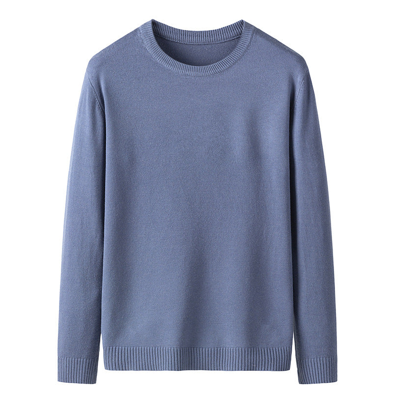 🔥2025 Hot Sale 50% Off🔥Plain knitted basic crew neck shirt for men