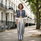 👚 50% OFF NOW! 👖 Women's Striped Shirt & Wide-Leg Pants 2-Piece Set – Vertical Stripes, Breathable Fabric & Versatile Style ✨