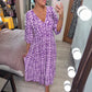 💥🔥Last Day Sale 50%🔥💐✨Bohemian casual print V-neck waist wrap long dress