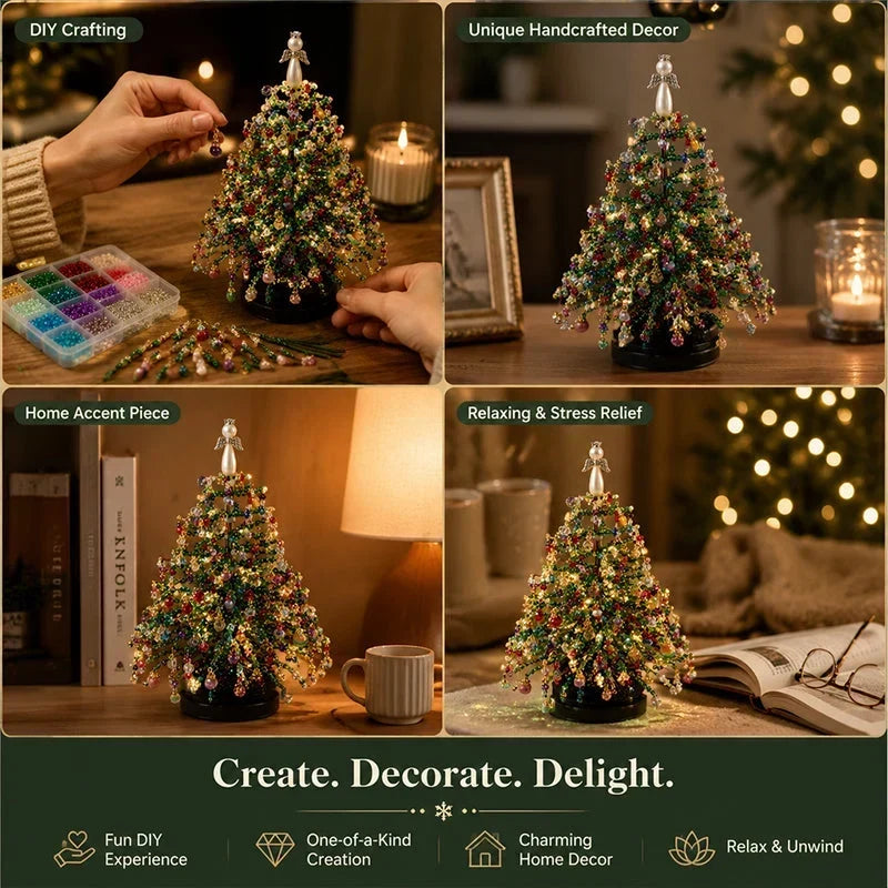🎄✨ DIY Christmas tree bead kit – 🎅 Create your own sparkling Christmas decoration