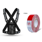 Black_Reflective Vest+Reflective Stickers