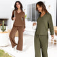 📢📢60%  OFF !! ⏰Women's 2 Piece Sets Outfits Casual Long Sleeve Sweatsuits Sets