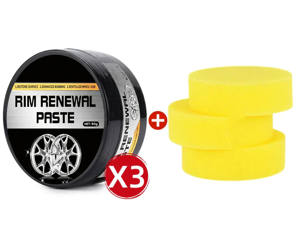 🚗✨ All-in-One Wheel Restoration Paste – Scratch Removal, Molecular Bonding, Safe for All Alloys 💎