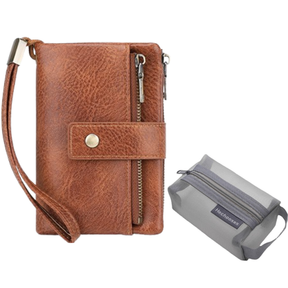 🔥Limited-time offer-Women's Retro Style RFID Blocking Tri-fold Wallet