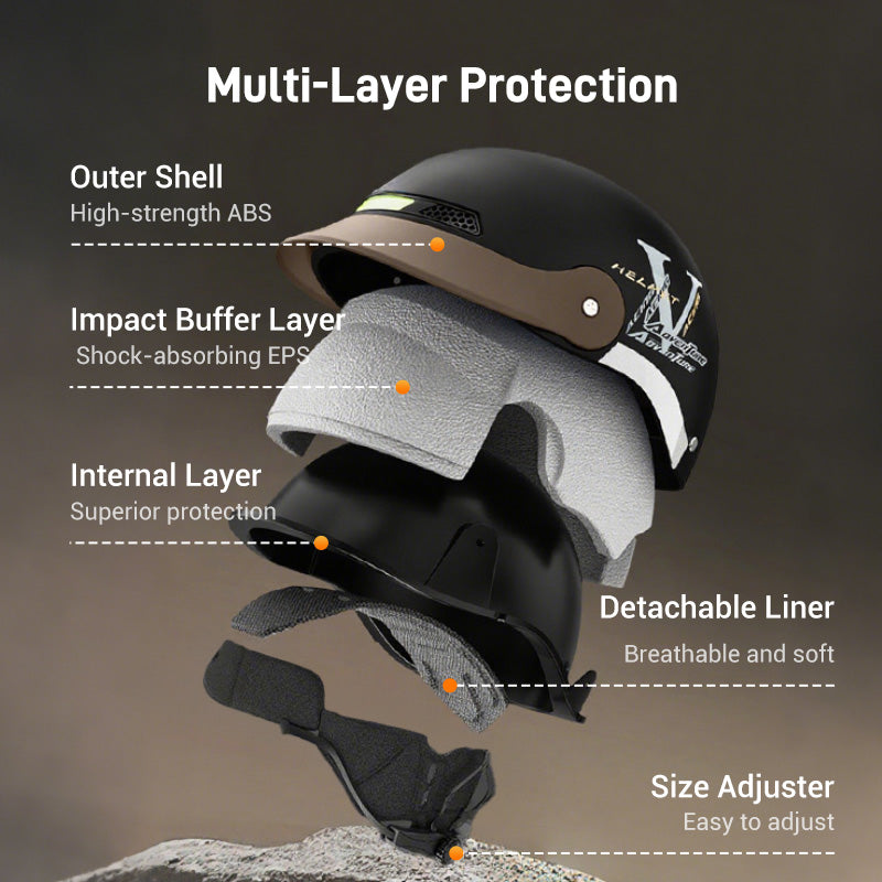 🛡️Breathable Lightweight Crash-Resistant Motorcycle Helmet