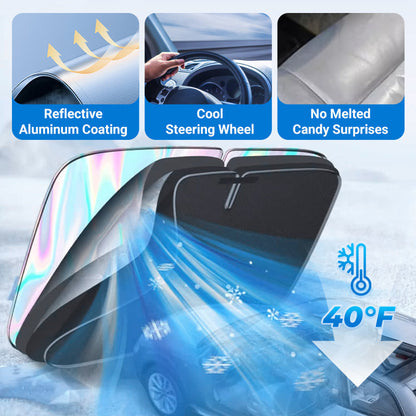 🌞 Last week discount - 70% off 🌈Laser Car Windshield Sunshade