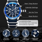 ⌚ 50% OFF NOW! ✨ Men's Waterproof Multifunctional Quartz Watch – Chronograph Design, Luminous Hands & Stainless Steel 🌊