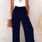 2024 Hot Sale Linen Blend High Rise Smocked Pants