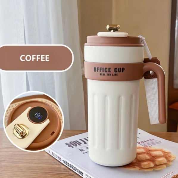 Gift Idea🔥🔥Led Temperature Display Coffee Mug Stainless Steel Thermos😊