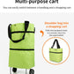 🛍️✨ Convertible shopping tote – hides wheels, holds 20kg, expands with zipper!✅Factory direct sales