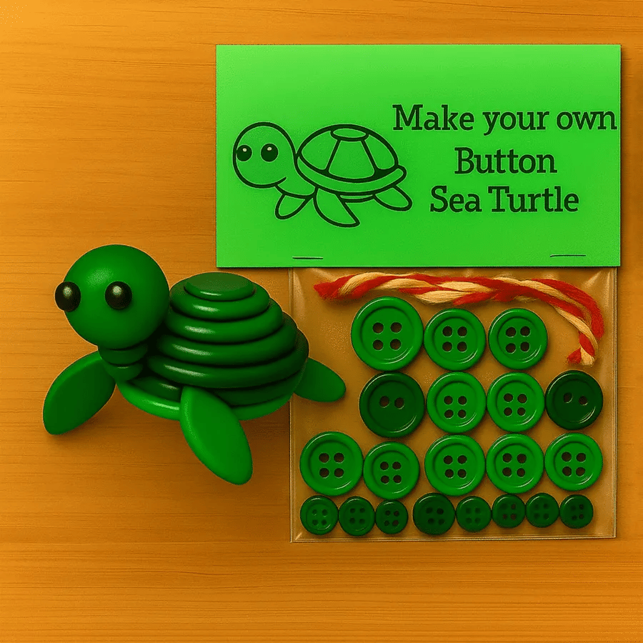 🎄 50% OFF NOW! 🎨 DIY Button Animal Ornaments - Creative Craft Kit for Kids, Develops Fine Motor Skills & Creativity 🧵📦