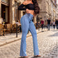 🥳2026 HOT SALE🥳💞50K+ SOLD!👖 50% OFF!Stretch Flare Jeans With A High Waist