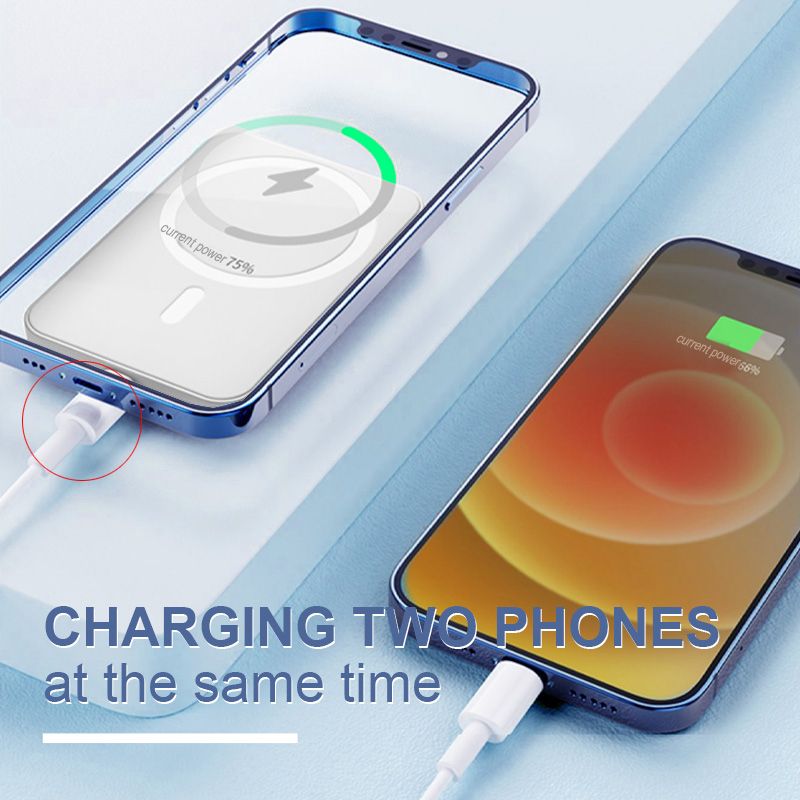 🔋 50% OFF NOW! ⚡ Fast Charge Portable Wireless Magnetic Power Bank – 15W Fast Charging, Strong Magnetic Adsorption & High Capacity 📱