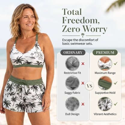 🦋🌈 LIMITED TIME 50% OFF! 🌸Tankini Set with Shorts – Vibrant Prints, Mix & Match – Stylish Beach Look.