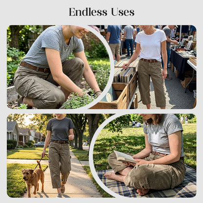 👖 50% OFF NOW! 🌿 Women's Relaxed Casual Cargo Capris – Spacious Utility Pockets, Breathable Fabric & Relaxed Fit✨