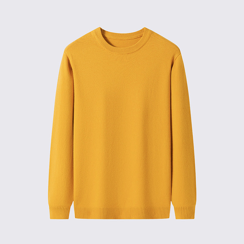 🔥2025 Hot Sale 50% Off🔥Plain knitted basic crew neck shirt for men