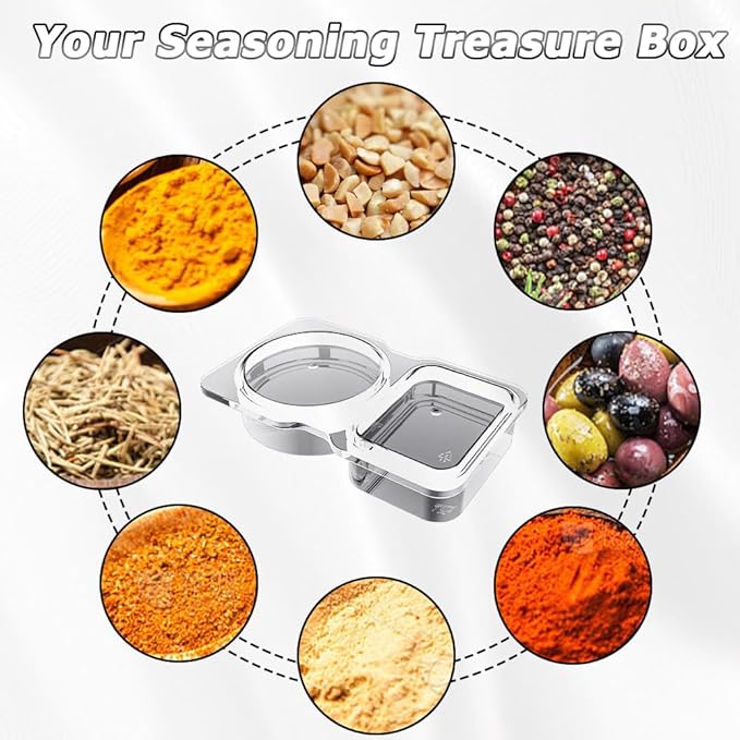 🔥HOT SALE 50% OFF🔥Double Compartment Snack Containers With Lids