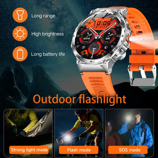 🎁New arrival 50% OFF💥⌚1.52" HD smartwatch for men – Phone calls and music control – Multiple sports modes – IP68 waterproof – Long battery life