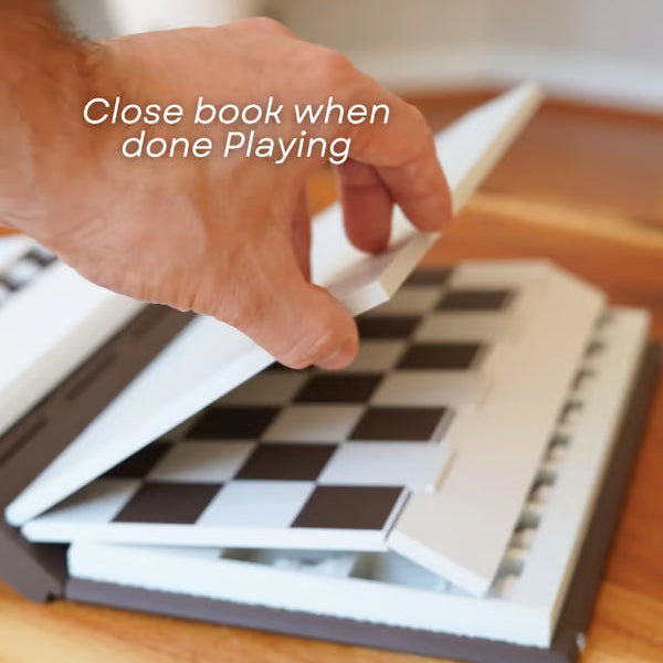 🎉New Year's Gift 50% OFF!📚International Magnetic Chess Set (Disguised as a Book) - Foldable & Portable: Stable Playing Fun at Home & on the Go!