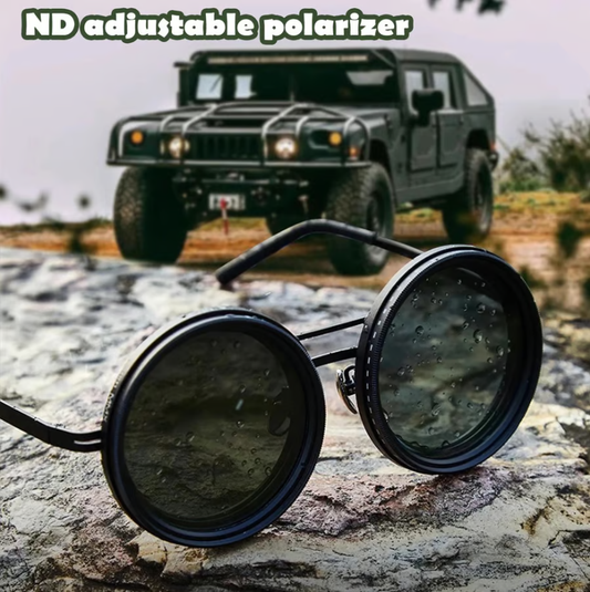 🕶️ 50% OFF NOW! 🌞 Adjustable Tint Polarized Round Sunglasses – UV400 Protection, Lightweight & Scratch-Resistant ✨