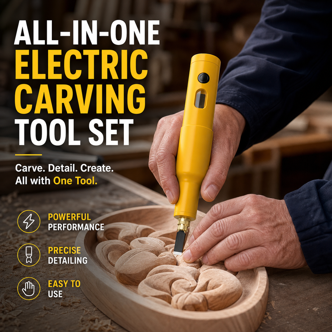 ✏️ 50% OFF NOW! ⚡ Wood & Linoleum Engraver – Copper Core Motor, Cordless & Multi-Functional 🎨