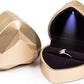 Heart Shaped Ring Gift Box With LED Light for Proposal Wedding Valentine's Day Anniversary