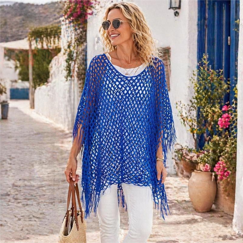 🏆 Last Day 50% OFF💐Summer Metallic Crochet Cover-Up – Lightweight, Flowy & Effortlessly Stylish summer outfit