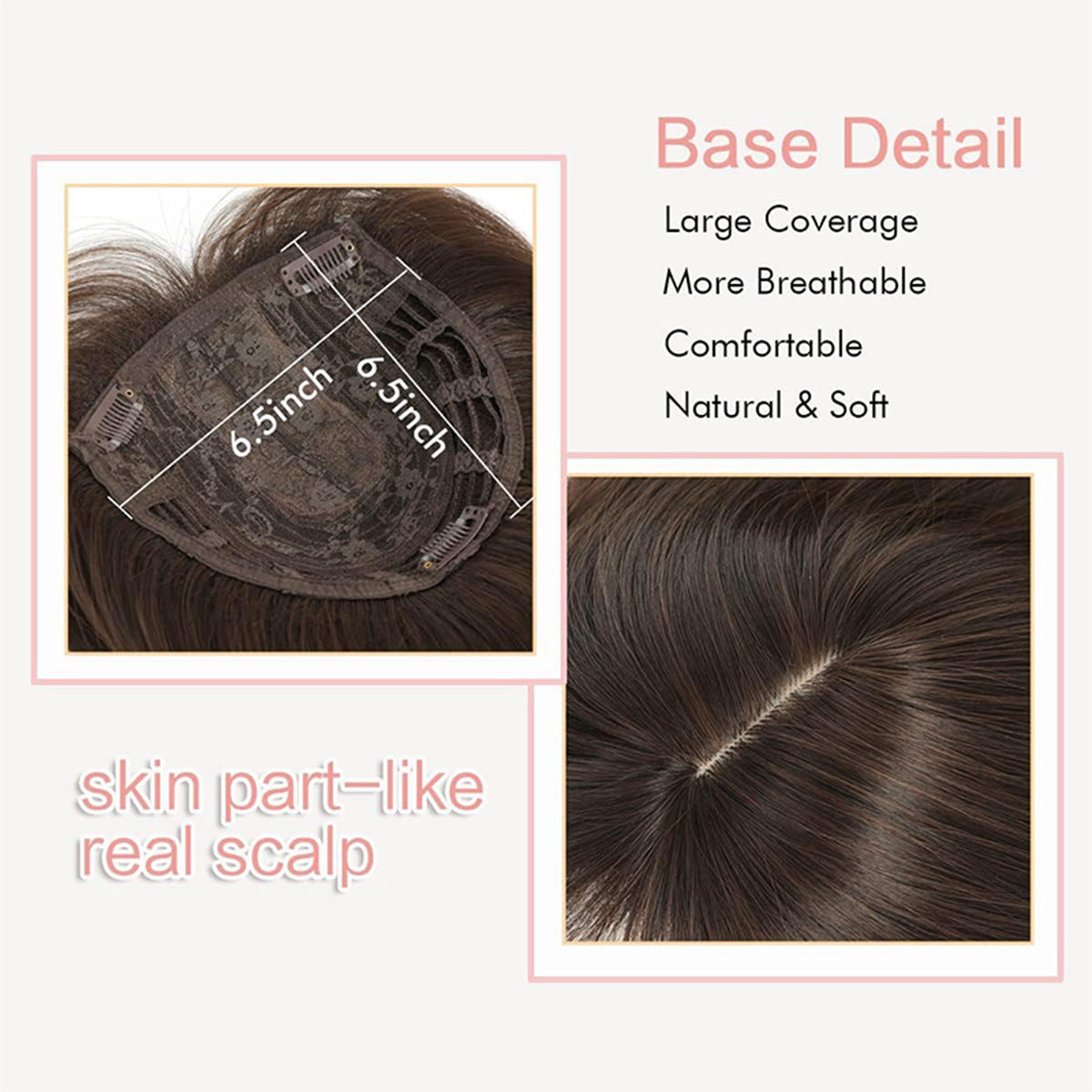 💇 ♀️Top Layered Hairpieces with Bangs for Women with Thinning Hair