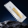 Tile tool serrated trowel with scraper