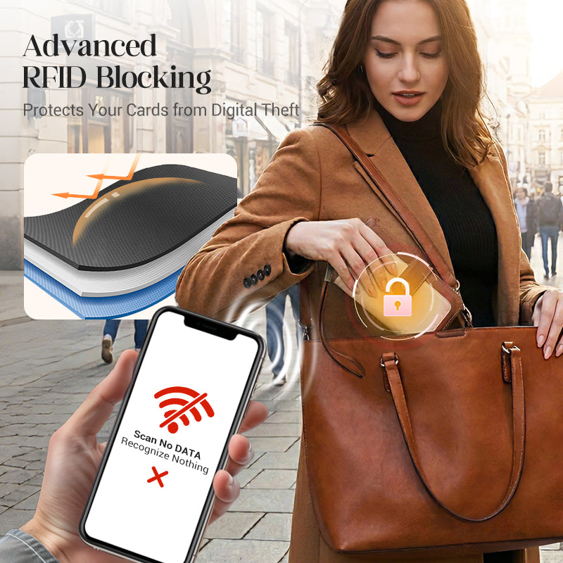 🔥Limited-time offer-Women's Retro Style RFID Blocking Tri-fold Wallet