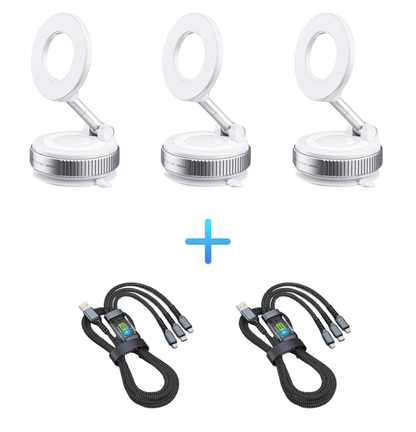 ⏳Limited-time off⏰360° Adjustable Vacuum Magnetic Phone Holder📱🚗