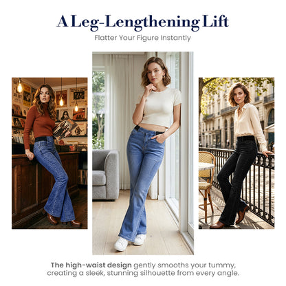 📢📢50% OFF!!⏰Women's High-Waist Stretch Flare Denim Jeans