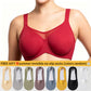 🏆 Last Day Special Price ! 💐Women's Elegant Sheer Full Coverage Plus Size Bra