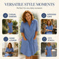 ⏰🔥LIMITED TIME 50% OFF!🔥Women's Casual Loose Fit Denim Dress with Pockets