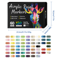 🖌️ 50% OFF NOW! ✨ Dual Tip Acrylic Paint Pen Marker - Fine & Brush Tips for Canvas, Wood & Rock Painting 🎨🌈