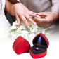 Heart Shaped Ring Gift Box With LED Light for Proposal Wedding Valentine's Day Anniversary