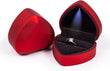 Heart Shaped Ring Gift Box With LED Light for Proposal Wedding Valentine's Day Anniversary
