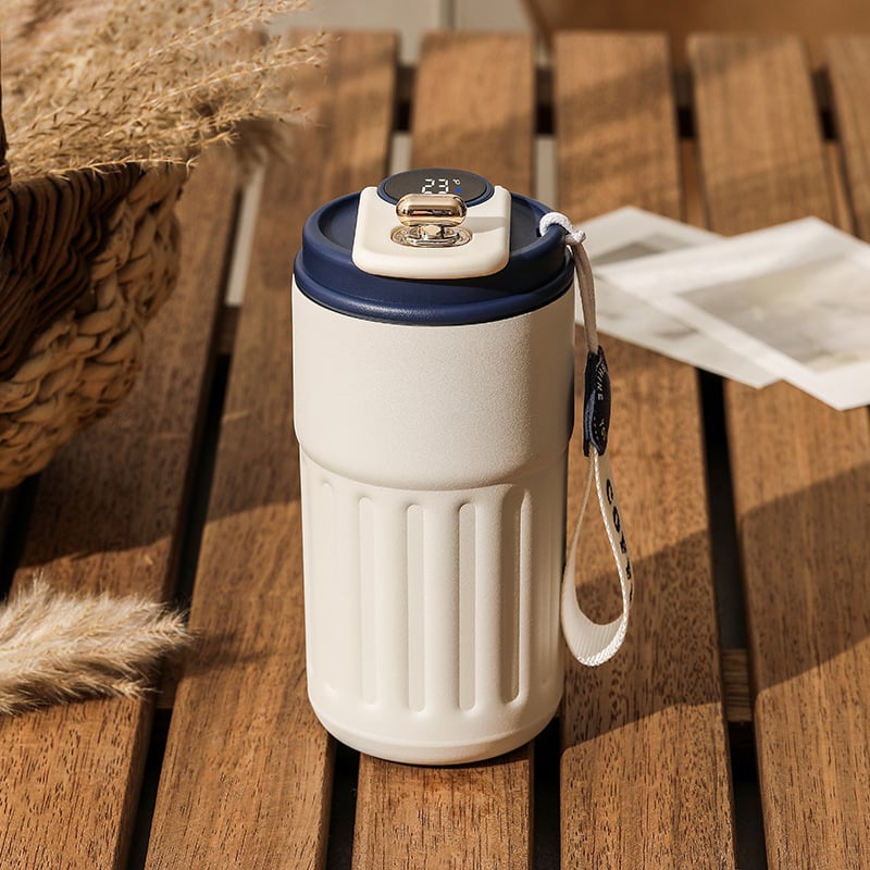 Gift Idea🔥🔥Led Temperature Display Coffee Mug Stainless Steel Thermos😊