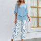 🔥LAST DAY SALE - 50% OFF🔥Women’s Printed Pants and Crew Neck Top Set