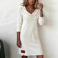 📢 Limited Time 50% OFF👗Women's Long Sleeve Cowl-Neck Knit Dress-Soft Fabric & Flattering Silhouette✅ | Cozy Elegance & Versatile Winter Style✨