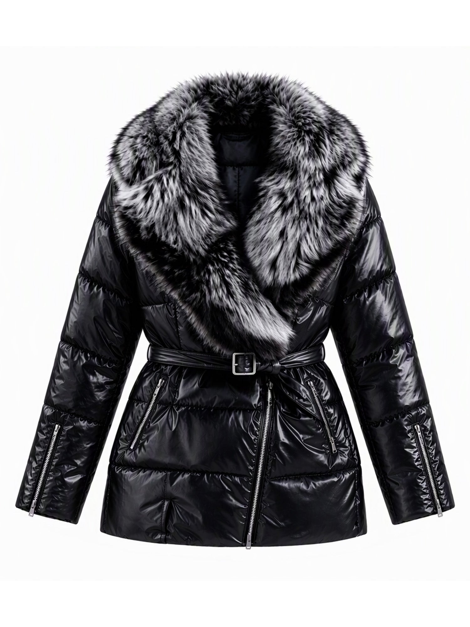 🖤Black Friday Sale:50% OFF🖤❄️Women's Padded Jacket with Faux Fur Collar