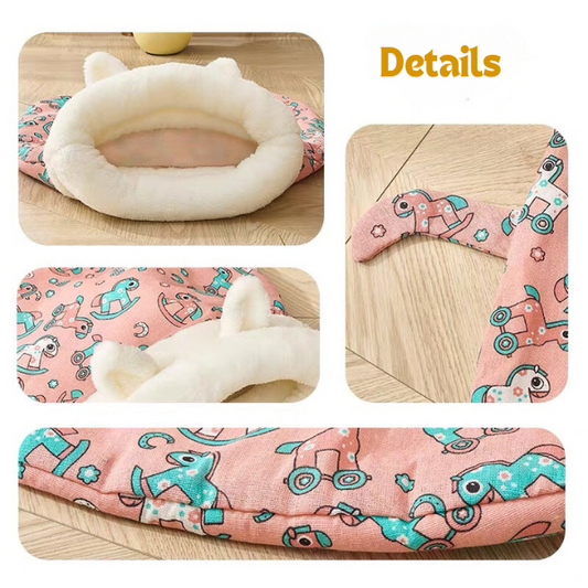 🔥Hot Sale🐱Warm, plush, thick cat bed