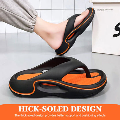 Comfortable Summer Flip Flops with Thick Soles