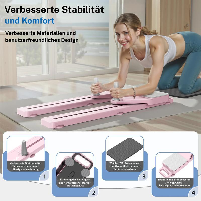 📢📢Big Sale Now On!⏰ Pilates reformer with timer and resistance bands ✨💪 Foldable multifunctional trainer for abs, back, shoulders and legs – effective, compact and durable home workout