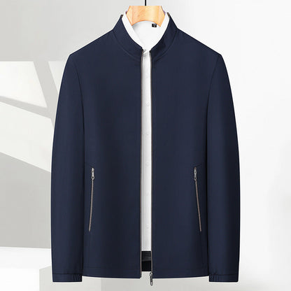 ✨Men's Standing Collar Zipper Casual Jacket