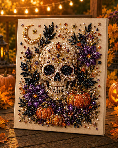 🔥 Last Day 50% OFF  👻✨ Halloween Pearl Art DIY Kit – Turn Tiny Pearls into Spooky-Cute Magic